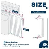 Pearwow Window Air Conditioner Side Panel with Frame,AC Insulation Side Panels Curtain Kit,Fits for Most 8000BTU Window AC Units