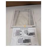 Pearwow Window Air Conditioner Side Panel with Frame,AC Insulation Side Panels Curtain Kit,Fits for Most 8000BTU Window AC Units