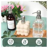 Tuipmui Soap Dispenser Pump Replacement, Kitchen and Bathroom Soap Pump Replacement, Reusable 304 Stainless Steel Hand Soap Pump, Shampoo and hand soap pump, Standard Diameter 28/400 Neck Size (2 PCS)