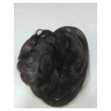 FELENDY Ponytail Extension Claw 18" 20" Curly Wavy Straight Clip in Hairpiece One Piece A Jaw Long Pony Tails for Women Dark Brown