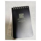 Rite in the Rain Weatherproof Top Spiral Notebook, 3" x 5"in, Black Cover, Universal Pattern (No. 735)in