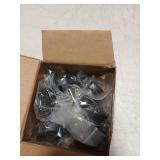 MSCRP 6Pcs Soft Top Window Frame Knob Door Surround Knobs Kits with Pin for 2007 to 2018 Jeep Wrangler JK 4-Door (2 Short and 4 Long)