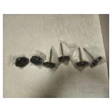 MSCRP 6Pcs Soft Top Window Frame Knob Door Surround Knobs Kits with Pin for 2007 to 2018 Jeep Wrangler JK 4-Door (2 Short and 4 Long)