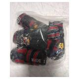 CovertSafe& Dog Boots for Dogs Non-Slip, Waterproof Dog Booties for Outdoor, Dog Shoes for Medium to Large Dogs 4Pcs with Rugged Sole Black-Red