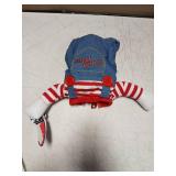 T2Y Dog Halloween Costume Pet Deadly Doll Chucky Dogs Costume with Knife & Wig, Dog Costumes for Small Dogs Funny Party Cosplay Halloween for Yorkie, Chihuahua, Cat XS Missing Wig