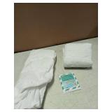 Mini Crib Mattress Protector Sheets Waterproof 2 Pack, Quilted Pack and Play Mattress Pad Cover Fits for Mini Crib/Playen/Pack and Play Mattress, White, 38"x24"