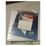 Samsill 1 Inch 3 Ring Binder, Made in USA, Economy Round Ring, Clear View Cover, 200 Sheet Capacity - for School, Home, Office - Red