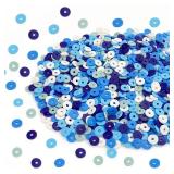 4000 Pieces Blue Mix Polymer Clay Beads Heishi Beads for DIY Jewelry Making Bracelets Necklace Earring,6mm