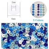 4000 Pieces Blue Mix Polymer Clay Beads Heishi Beads for DIY Jewelry Making Bracelets Necklace Earring,6mm