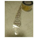 500Pcs 1.5" Thank You Sticker,Gold Foil Self-Adhesive Labels for Envelope Seal, Wedding Favors and Holiday Gift Packaging - Thank You for Celebrating with Us Clear Custom Stickers