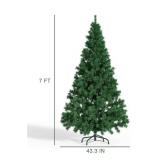 BEWAVE 7ft Artificial Christmas Tree with string lights Christmas Tree Decoration for Home Office Indoor Decoration - Retail: $0