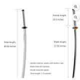 Forgemith Bamboo Anime Cosplay Swordsï¼Roronoa Zoro/Kitetsu/Yama Enma/Trafalgar Law/Kozuki Oden/Edward Newgate,About 40.75/59 Inches,Anime Original Texture,for Role-Playing,Stage Performance and G