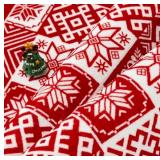 WONDRG CHRISTMAS AREA RUG 5x7 RED SNOWFLAKE CHECKERED DECORATIVE DOORMAT ENTRYWAY KITCHEN WASHABLE NON SLIP SOFT LOW PILE CARPET FOR LIVING ROOM BEDROOM ENTRANCE DINING ROOM HOME DECOR - Retail: $52