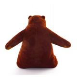 Djungelskog Bear Giant Simulation 100 cm Bear Toy Stuffed Animal Plush Doll Huge Cuddly Dark Brown Teddy Bear for Home Decoration Valentine