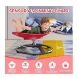 Spinning Chair  - Sensory Spinning Chair with Safety Handle & Non-Slip Design, Sensory Swivel Chairs for Kids 3-8 Years(Red) - Retail: $79