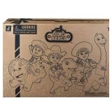 Dino Ranch Clubhouse,Large 12-Inch Playset with Lights & Sound,Features Silo with Slide,Bridge,Extendable Room,2 Dino Ranchers,2 Dinos - Toys for Kids - Amazon Exclusive - Retail: $49