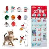 Cat Toy 12 Day Advent Calendar by Buddy Buddy, 12 Christmas Themed Plush Cat Toys - Retail: $0