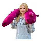 Fushiguro Toji Plush Pillow 120cm Anime Soft Figure Toji Fushiguro Stuffed Animal Throw Pillow Cosplay Sofa Home Decoration, Red - Retail: $0