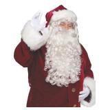 Santa Super Deluxe Adult Wig And Beard