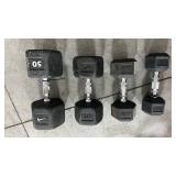 Assorted Dumbbells 15lb, 20lb, 30lb, 50lb - Retail: $175