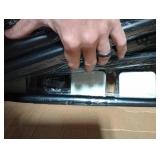 SUNALLY Room Divider No Drilling Curtain Rod Wall Divider for Room Separation, 4-10ft(H) 28-114inch(W) Adjustable, Heavy Duty Partition Space Separator Freestanding Tension Curtain Stand, Black