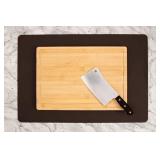 GASARÃ, Set of 2, Extra Large, Thick, Silicone Mats for Kitchen Counter, Heat Resistant Mats, Countertop Protector, Non-Slip, Easy to Clean, 25 x 17 Inches x 1.4mm, Brown