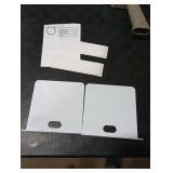 Wisfame Small White Shelves for Wall, 4.92 Inch Metal Floating Shelves for Echo, Cameras, Small Speaker, Adhesive Display Ledges, No Drilling Wall Shelves for Bathroom, Living Room, Bedroom, 2 Pack