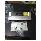 Bonsenkitchen Vacuum Sealer Machine with Bags | Compact Food Sealer for Kitchen Storage & Meal Prep | Multiple Modes | External Vacuum System, Silver