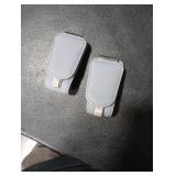 Sotfamily Sunglass Holder for Car Visor, Suede Cloth Magnetic Sunglass Organizer for Car Accessories, 2 Packs, Light Gray