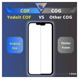 Yodoit for iPhone 11 Screen Replacement Kit Full HD COF LCD Display 3D Touch Digitizer Frame Full Assembly with Repair Tool for Model A2111, A2223, A2221 Black 6.1inch