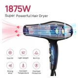 CONFU Hair Dryer, Professional Ionic Salon Blow Dryer with Diffuser for Women and Men, 5X Fast Drying, Powerful and Quiet Hair Blow Dryer for Fast & Easy Styling (1875 Watts)