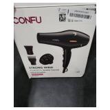 CONFU Hair Dryer, Professional Ionic Salon Blow Dryer with Diffuser for Women and Men, 5X Fast Drying, Powerful and Quiet Hair Blow Dryer for Fast & Easy Styling (1875 Watts)