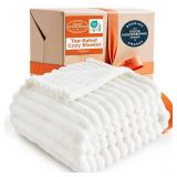 Bedsure GentleSoft White Throw Blanket for Couch - Cozy Blanket for Women, Cute Fleece Throw for Girls, Christmas Birthday Gifts for Women Men Teen, Room Home Boho Fall Decor, Off White, 50x60 Inches