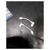 2PCS Barrel Plug to USB-C Adapter for Ring USB C Outdoor Cameras, Barrel Adapter Compatible with Ring Solar Panel for Stick Up Cam and Spotlight Cam Pro, White