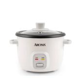 Aroma Housewares 4-Cups (Cooked) / 1Qt. Rice & Grain Cooker (ARC-302NG), White