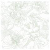 Dimoon 78.7x17.3 Peel and Stick Wallpaper Green Floral Contact Paper White Boho Modern Wallpaper Removable Self Adhesive Flower Wall Paper for Kitchen Bathroom Bedroom Cabinets Thicken Vinyl Roll