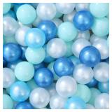 Heopeis 2.75inch Ball Pit Balls - Plastic Kids Ball Pit Balls for Party, Birthday, Pool & Tent Play - Non-Toxic BPA & Phthalate Free - 50 pcs with Storage Bag