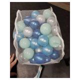 Heopeis 2.75inch Ball Pit Balls - Plastic Kids Ball Pit Balls for Party, Birthday, Pool & Tent Play - Non-Toxic BPA & Phthalate Free - 50 pcs with Storage Bag