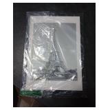 upsimples 10x14 Picture Frame, Display Pictures 8.5x11 with Mat or 10 x 14 Without, Wall Hanging Diamond Frames, Black, 1 Pack