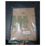 upsimples 10x14 Picture Frame, Display Pictures 8.5x11 with Mat or 10 x 14 Without, Wall Hanging Diamond Frames, Black, 1 Pack