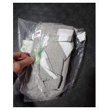 RYB HOME Kitchen Door Curtains 69 inch Length, 100% Blackout Natural Linen Blended Skylight/Patio/Glass/French Door Window Decor Privacy Shades, W26 x L69 inch, Concrete Grey, 1 Panel