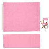 GORGECRAFT 1 Set 21x8-16 Inch Director Chair Canvas Replacement Seat Back Cloth Covers Pearl Pink Directors Chairs Cloth Kit with Wood Stick for Home Indoor Outdoor Patio Garden