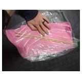 GORGECRAFT 1 Set 21x8-16 Inch Director Chair Canvas Replacement Seat Back Cloth Covers Pearl Pink Directors Chairs Cloth Kit with Wood Stick for Home Indoor Outdoor Patio Garden