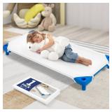 Comfyanno Cot Sheets for Daycare Standard Size - 23 x 51 - 1 Pack - Soft & Comfortable Brushed Microfiber - Fitted Cot Sheet Cover - for Daycare/Preschool Kids, Boy/Girls Nap Time - White