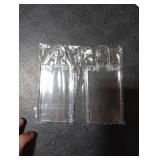 Pawfly 2 Pack Locking ID Badge Holder 3-Card Hard PC Card Case with Key Pin Ultra Clear Sleeve Protector with UV Protection for Office Card Smart PIV CAC Driver