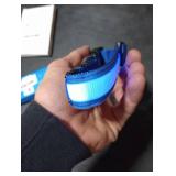 YFbrite Ultra Light Adjustable LED Dog Collar, Light up Dog Collars Rechargeable Glowing in The Dark Collars Visiblity & Safety for Small, Medium, Large Dogs (Blue, Small)