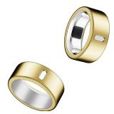 Cover Compatible for Oura Ring Gen 4/Gen 3 Horizon/Gen 3 Heritage,(NOT Compatible with Oura Ring 4-Ceramic), Charging Directly,Rugged TPU Finger Protector for Workout Women Men-Gold+Gold-Size 10