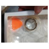 Cover Compatible for Oura Ring Gen 4/Gen 3 Horizon/Gen 3 Heritage,(NOT Compatible with Oura Ring 4-Ceramic), Charging Directly,Rugged TPU Finger Protector for Workout Women Men-Gold+Gold-Size 10