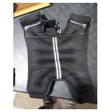 NATURELUX Weighted Vest with Reflective Stripe and Adjustable Buckle Straps, Black, 15 lbs