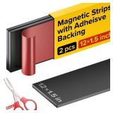 Adhesive Magnetic Strip for Knives Kitchen with Multipurpose Use as Knife Holder, Knife Rack, Knife Magnetic Strip, Knives Bar, Kitchen Utensil Holder, Tool Holder for Garage and Kitchen Organizer